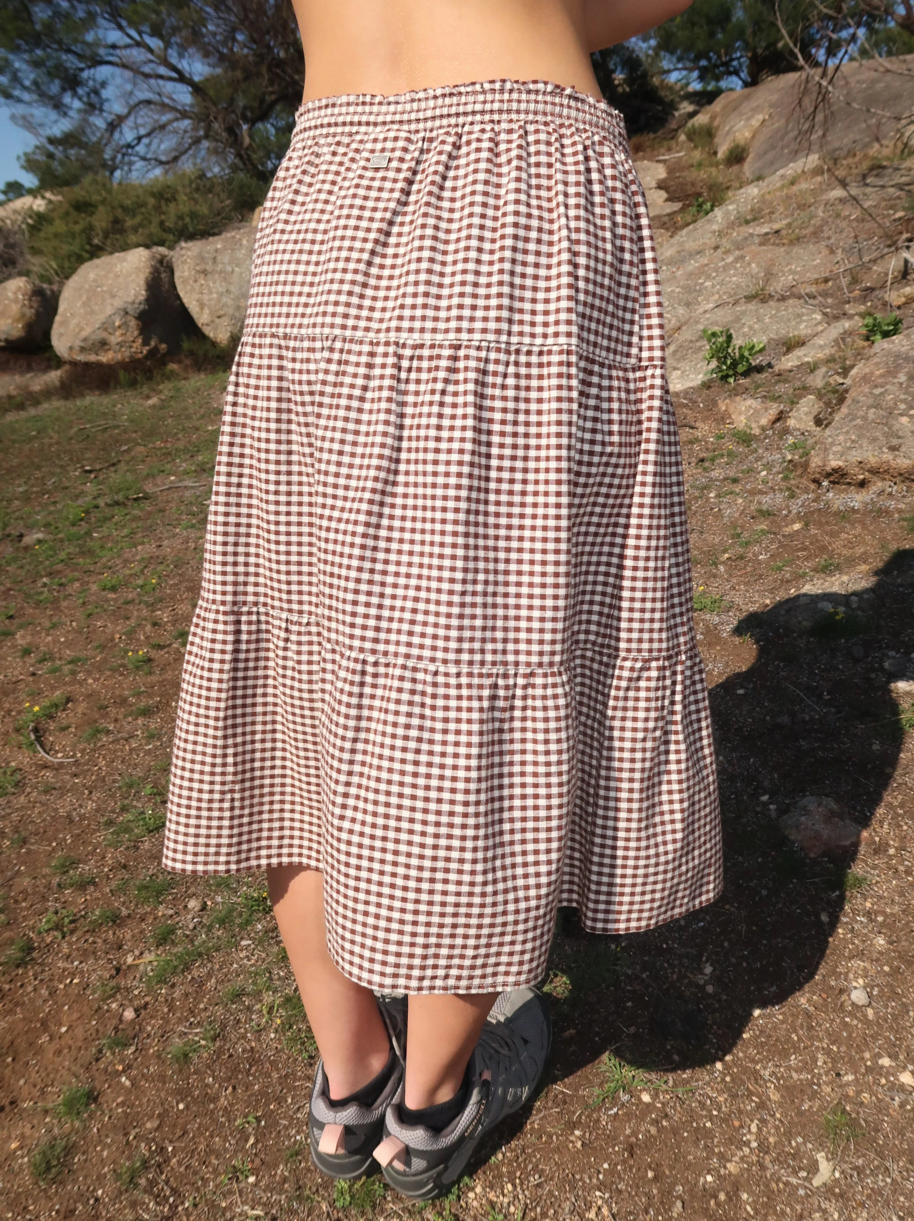 Tessa Skirt - Brown Check