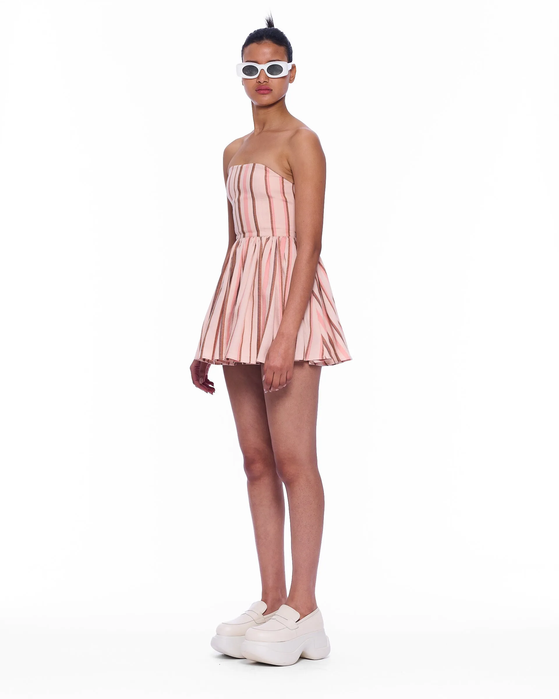 The Corset Mini Dress : Stripe 27