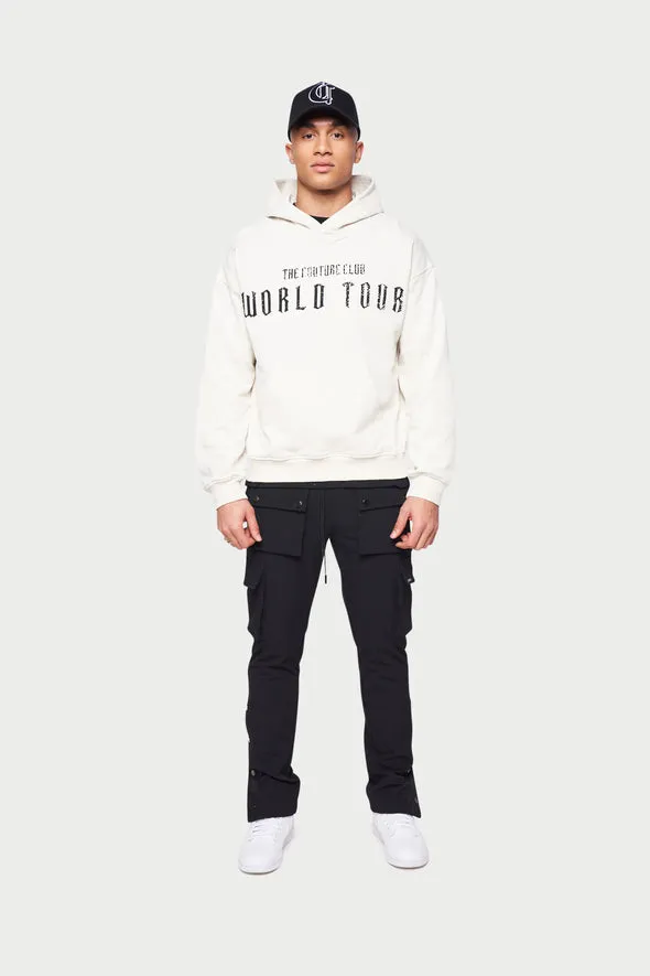 The Couture Club Flaming Heart World Tour Hood Off White