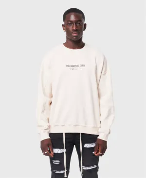 The Couture Club Script Sweatshirt Off White