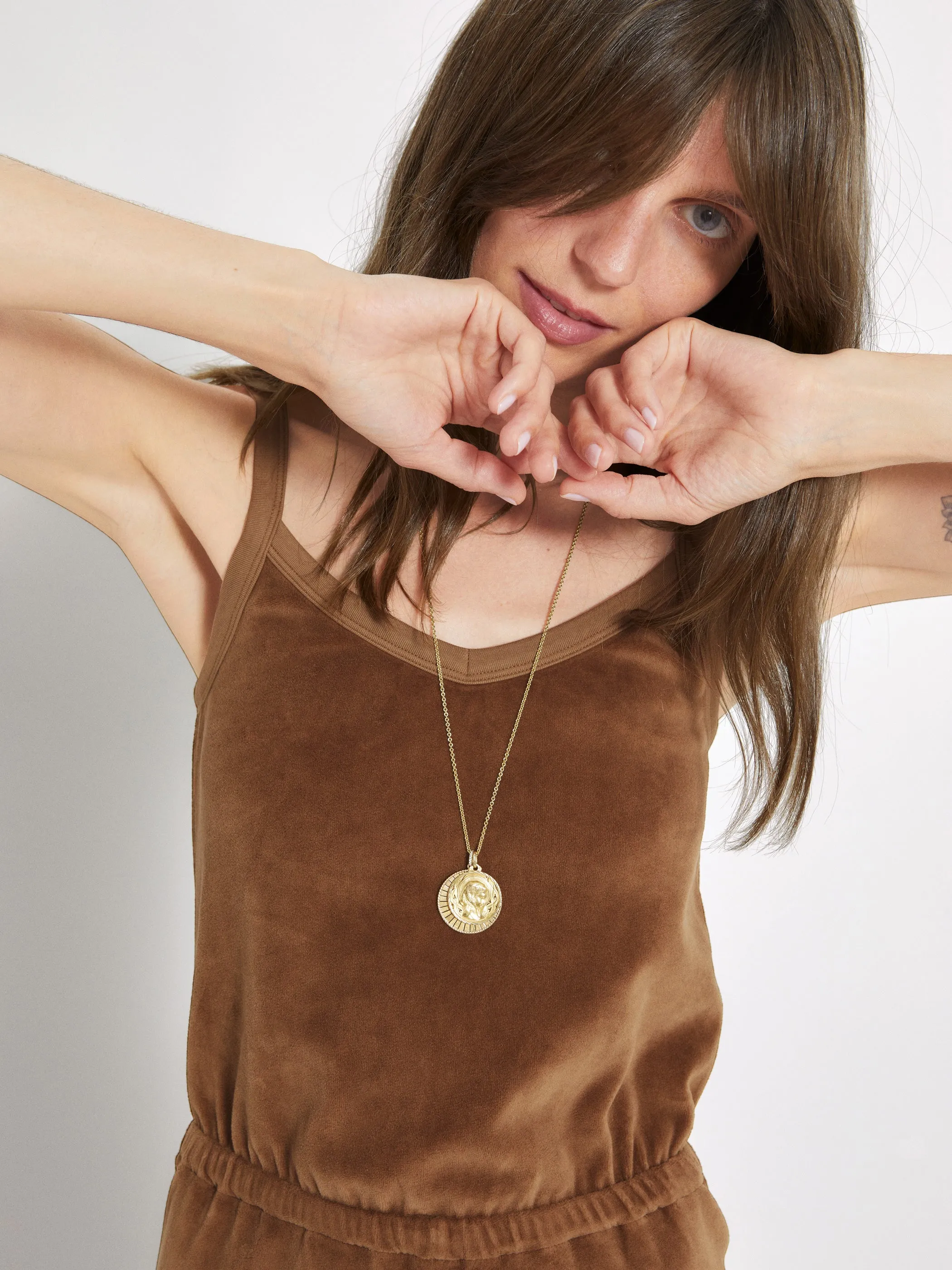The Elma Flare Jumpsuit in Velour