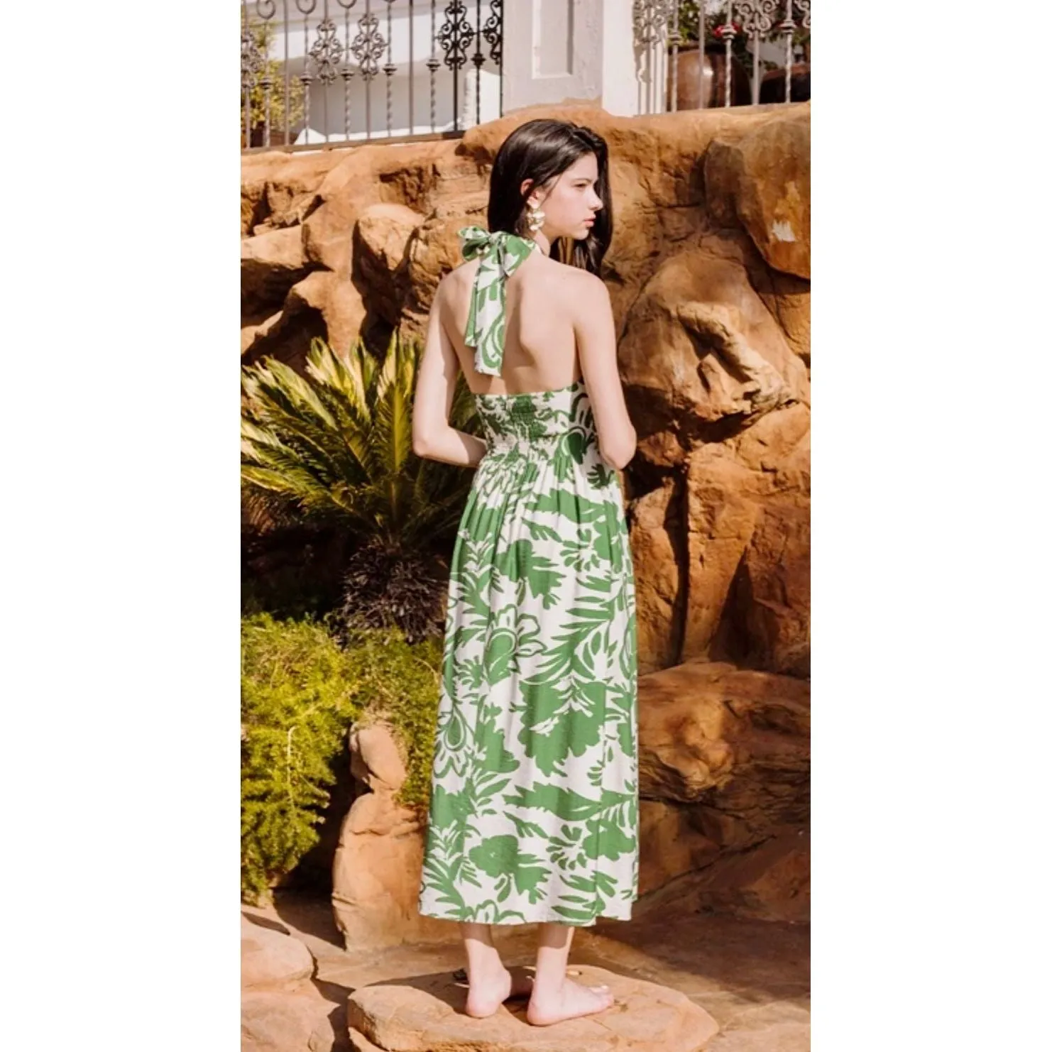 The Palm Springs Halter Dress