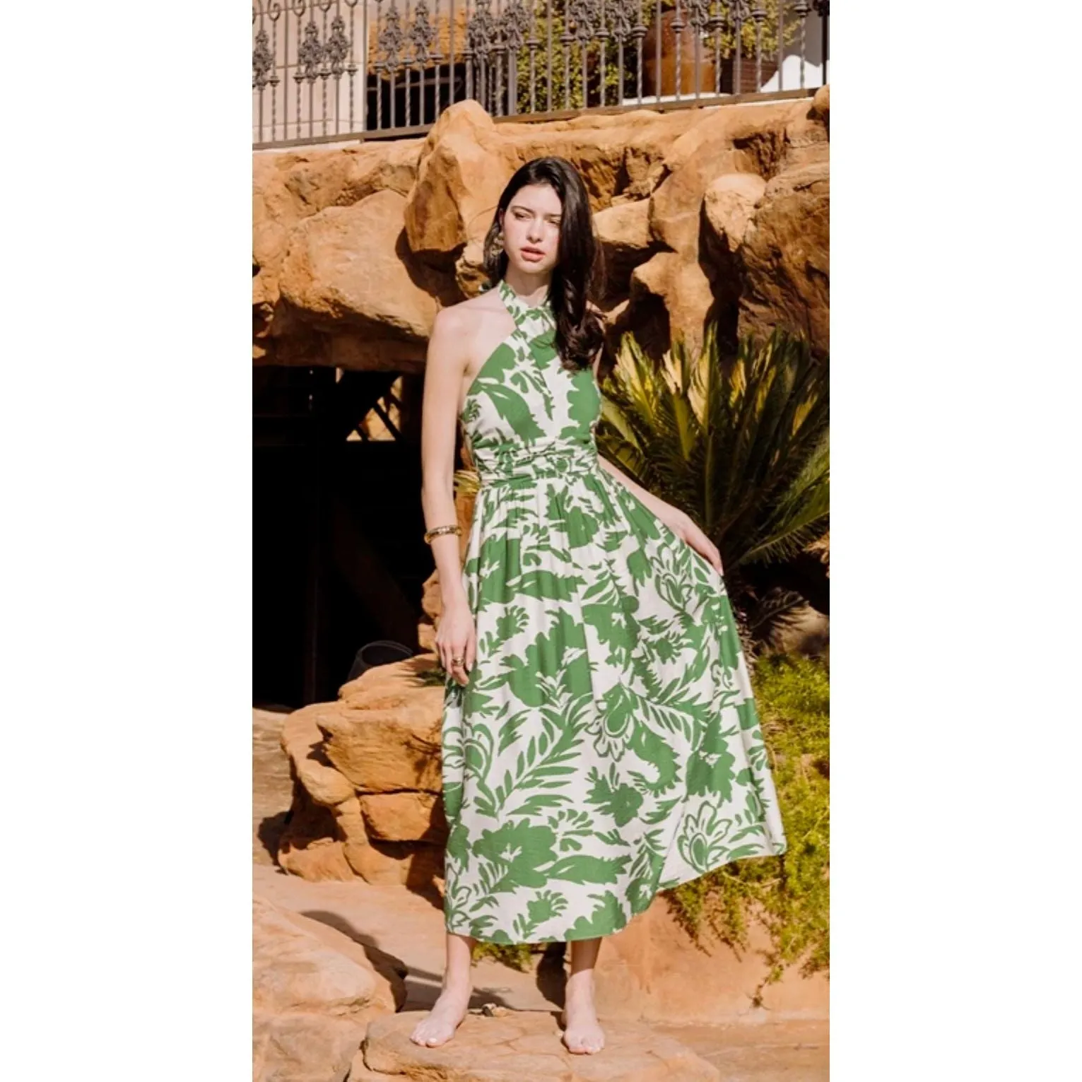 The Palm Springs Halter Dress
