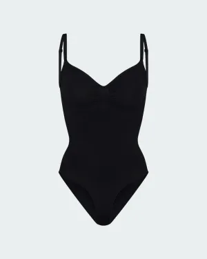 Thin Strap Black Shapewear Bodysuit  (M / L )