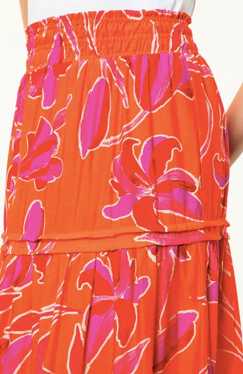 THML TIERED FLOWY SKIRT