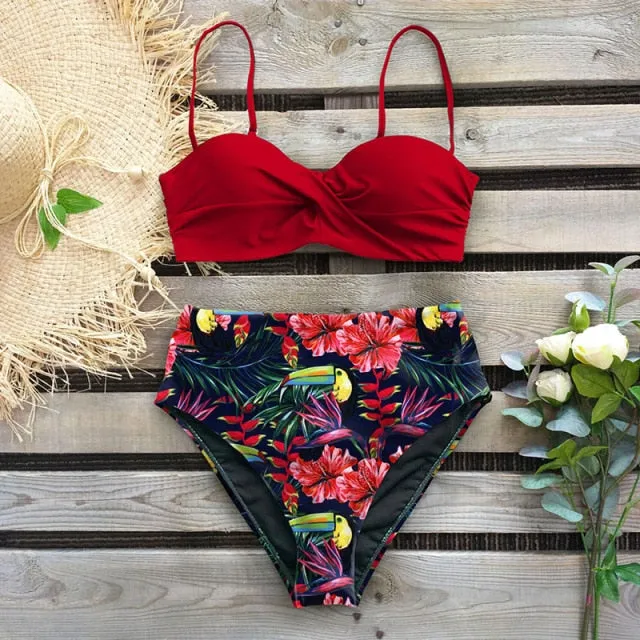 Thong Push Up Bikini Set