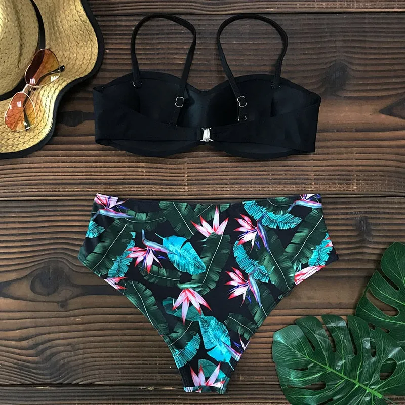 Thong Push Up Bikini Set