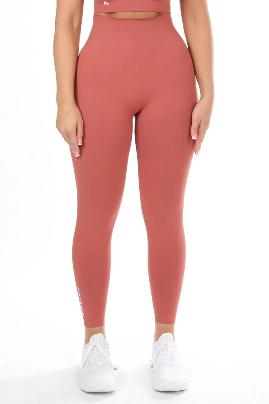 Tia Scrunchbum Leggings Tan