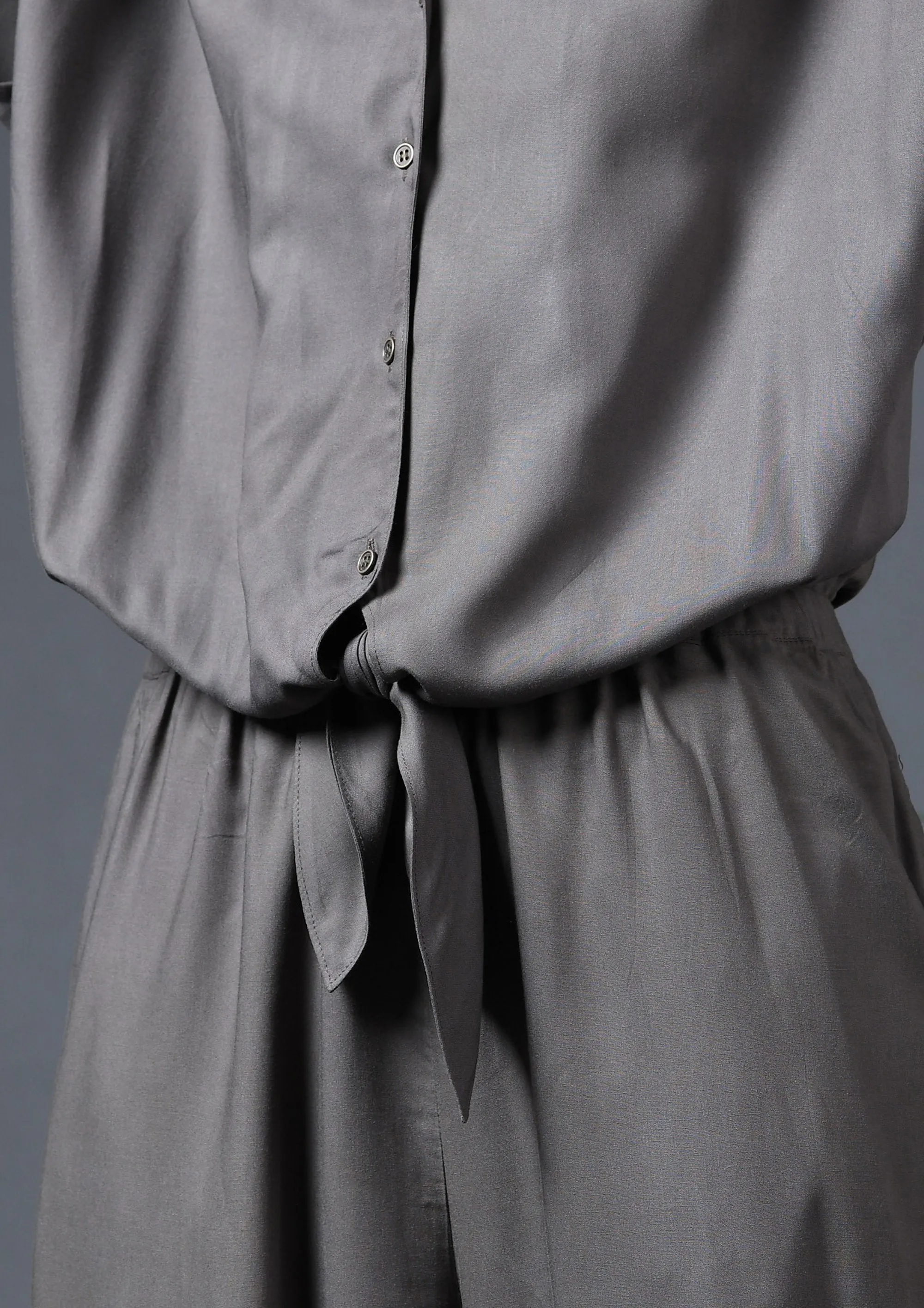 TIE BELT JUMPSUIT