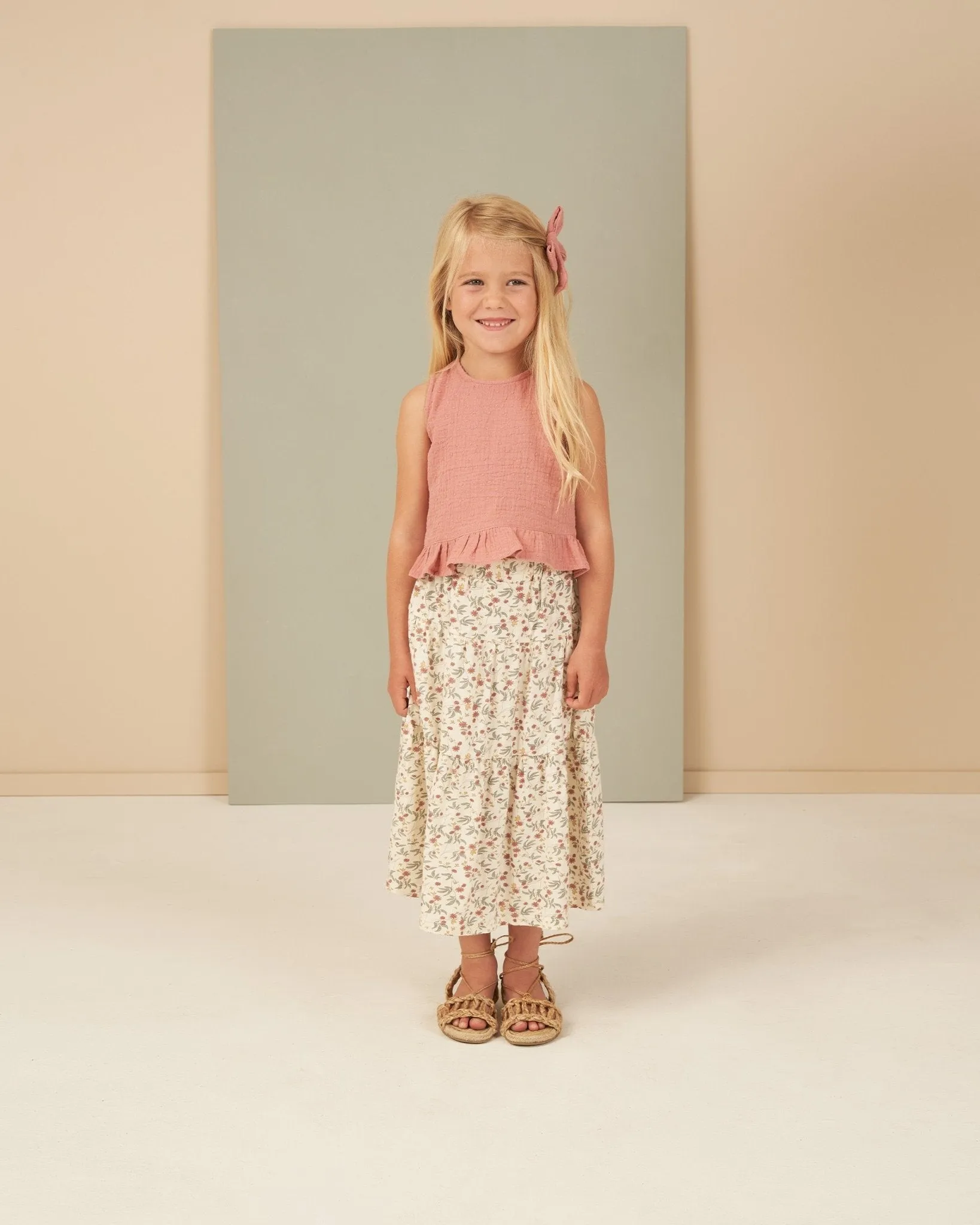 Tiered Midi Skirt || Aster