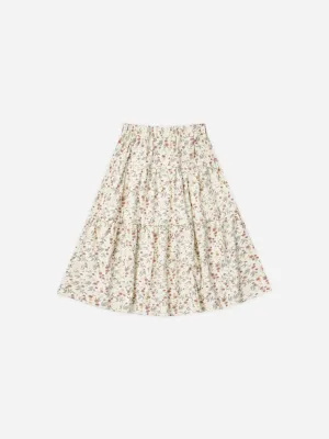 Tiered Midi Skirt || Aster