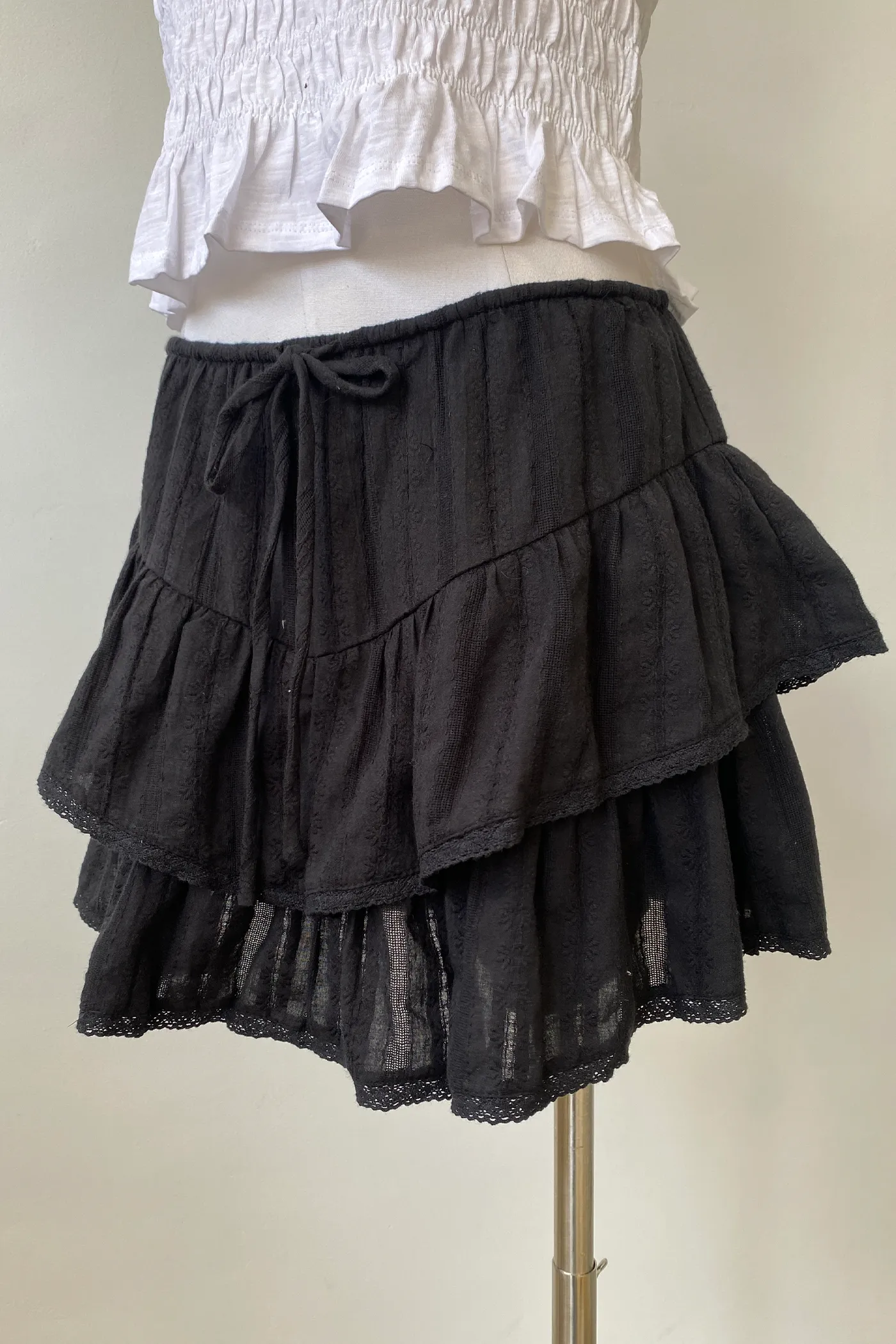 Tiered Ruffle Mini Skort