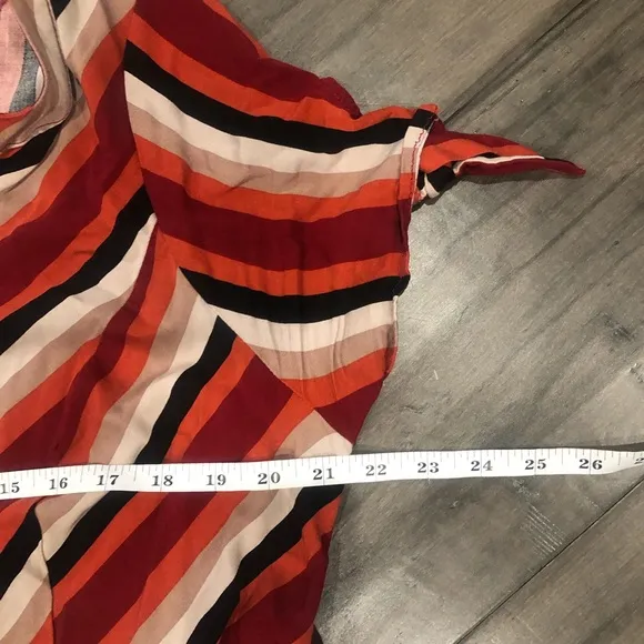 Torrid Red Stripes Challis Shirt Dress - Size 2X