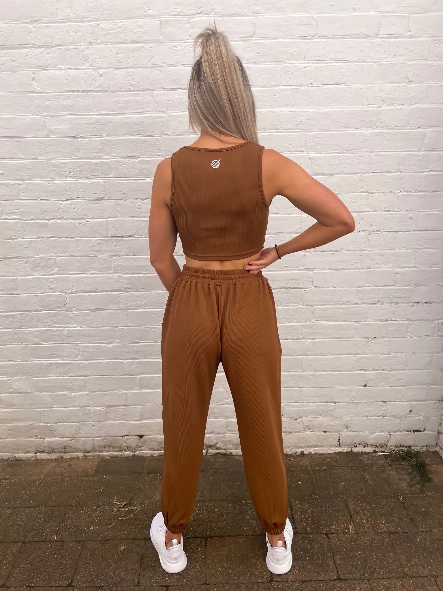TRACK JOGGERS in COFFEE