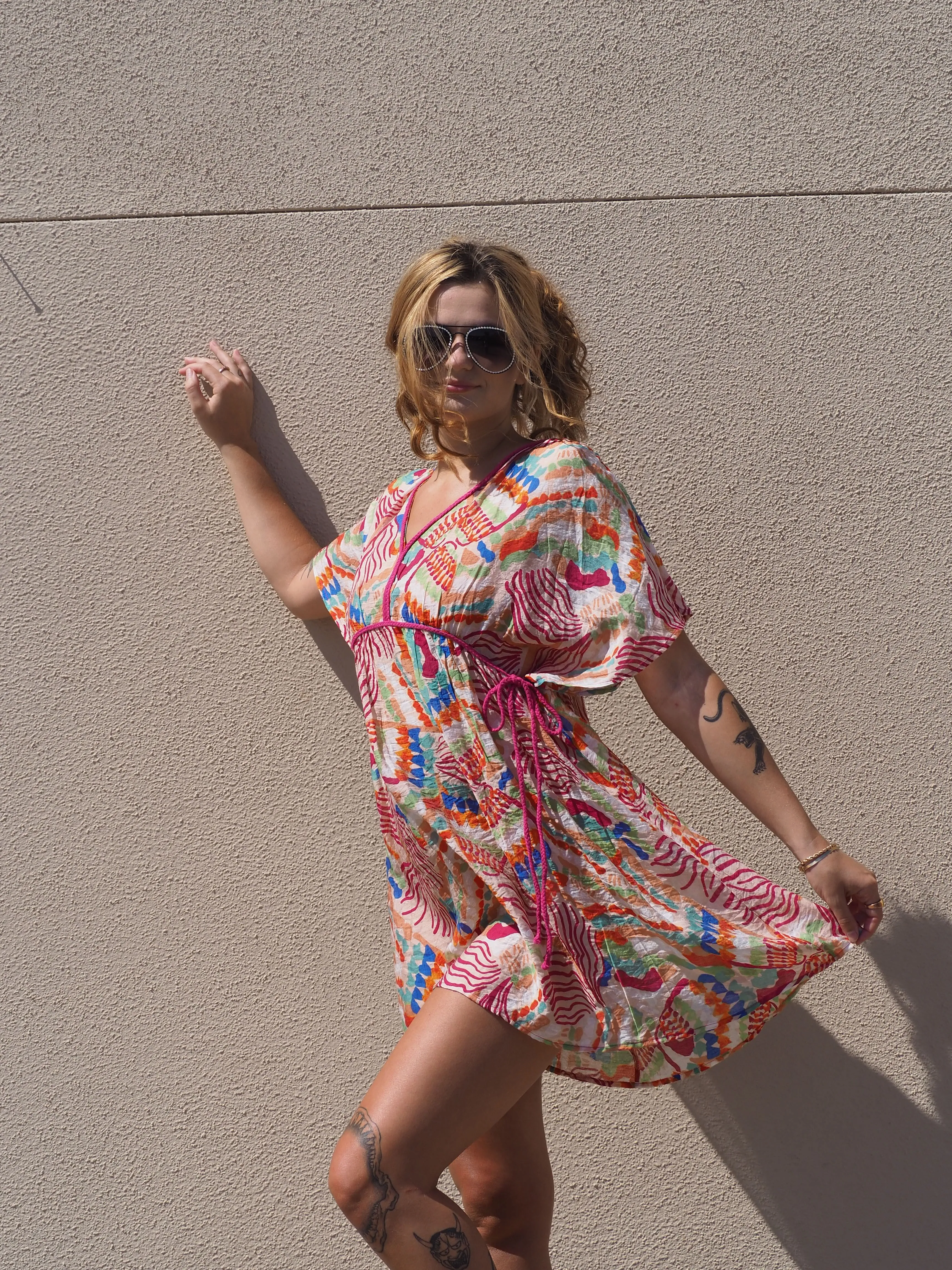 Tropical Day Cover Up Dress