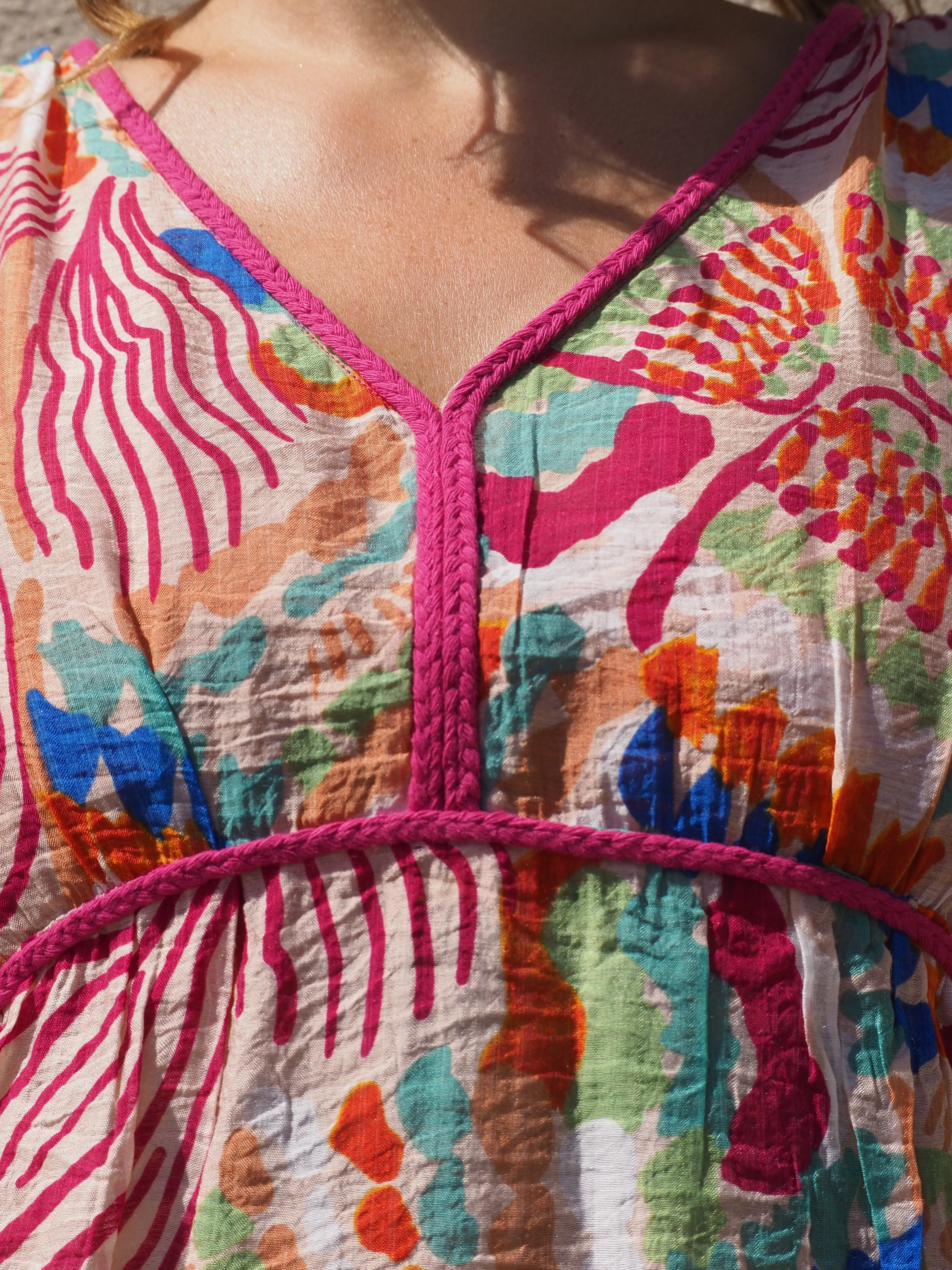 Tropical Day Cover Up Dress