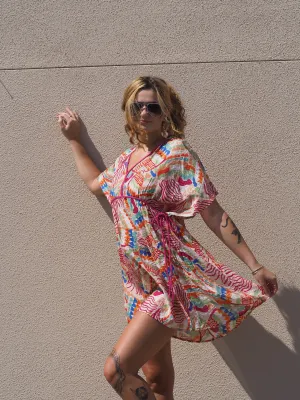 Tropical Day Cover Up Dress