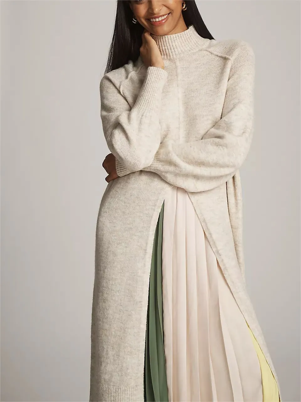Turtleneck Sweater Dress