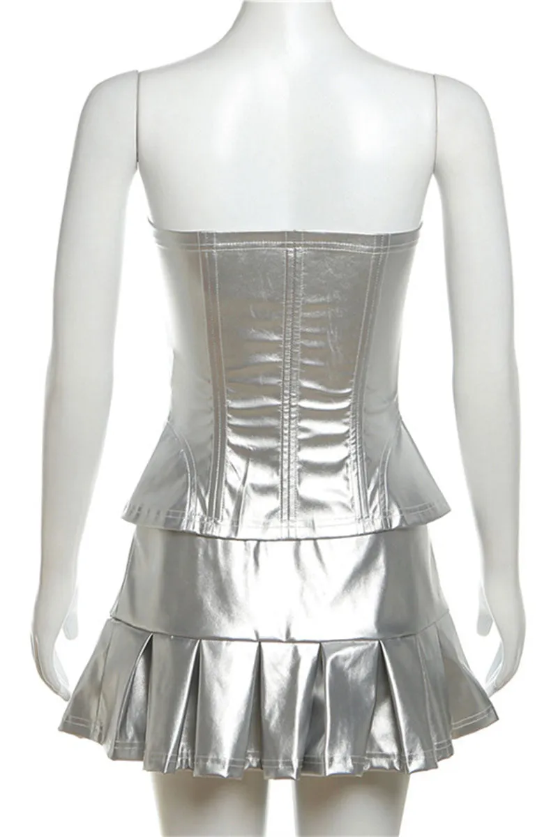 UG0397 Metallic Tube and Skirt Set