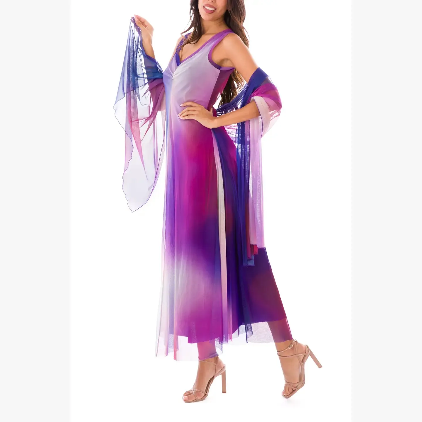 VENUS Long And Wide Sheer Shawl Stole Wrap Cover.