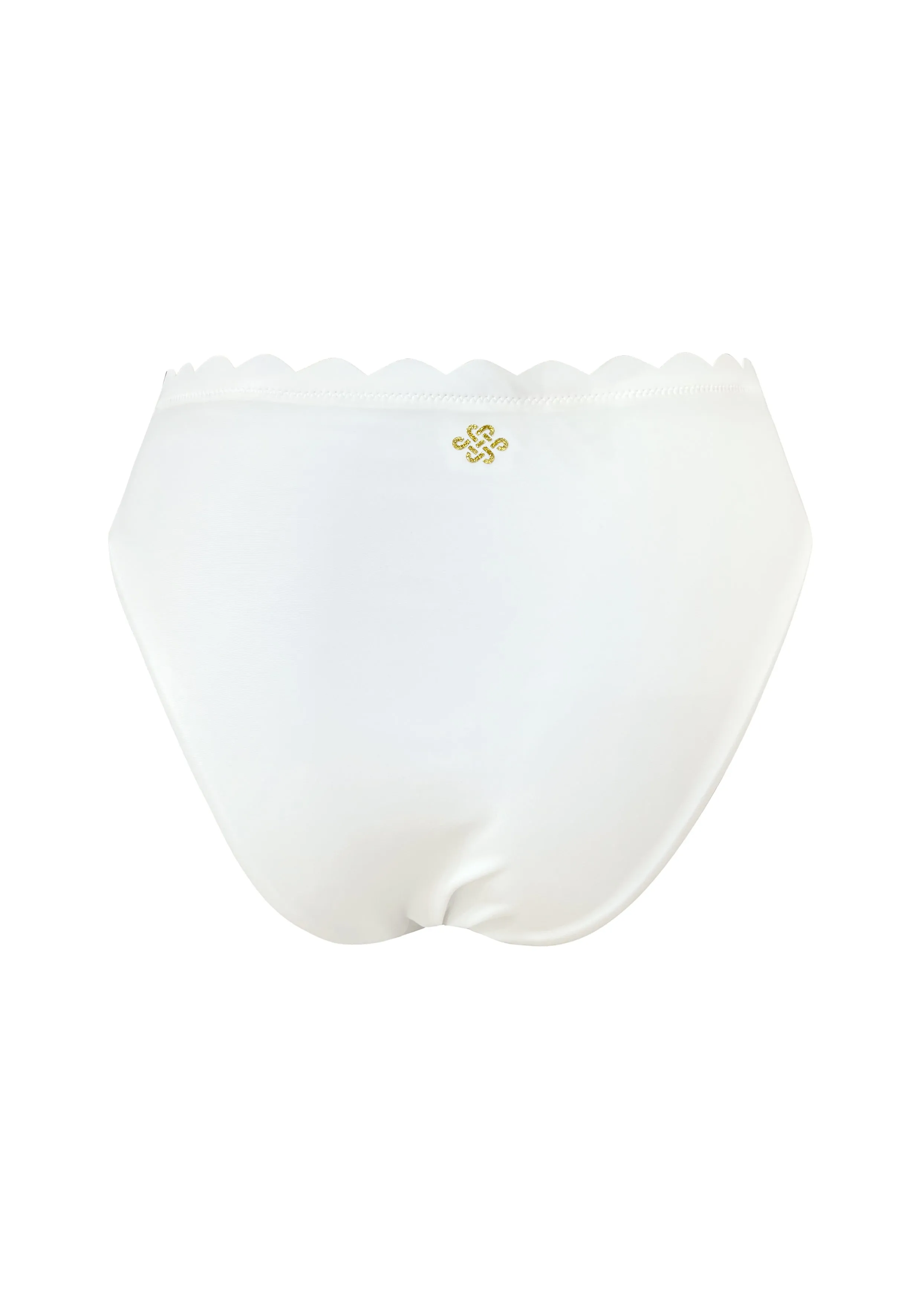 Venus White UW Halter Top with Mid Rise Bottom