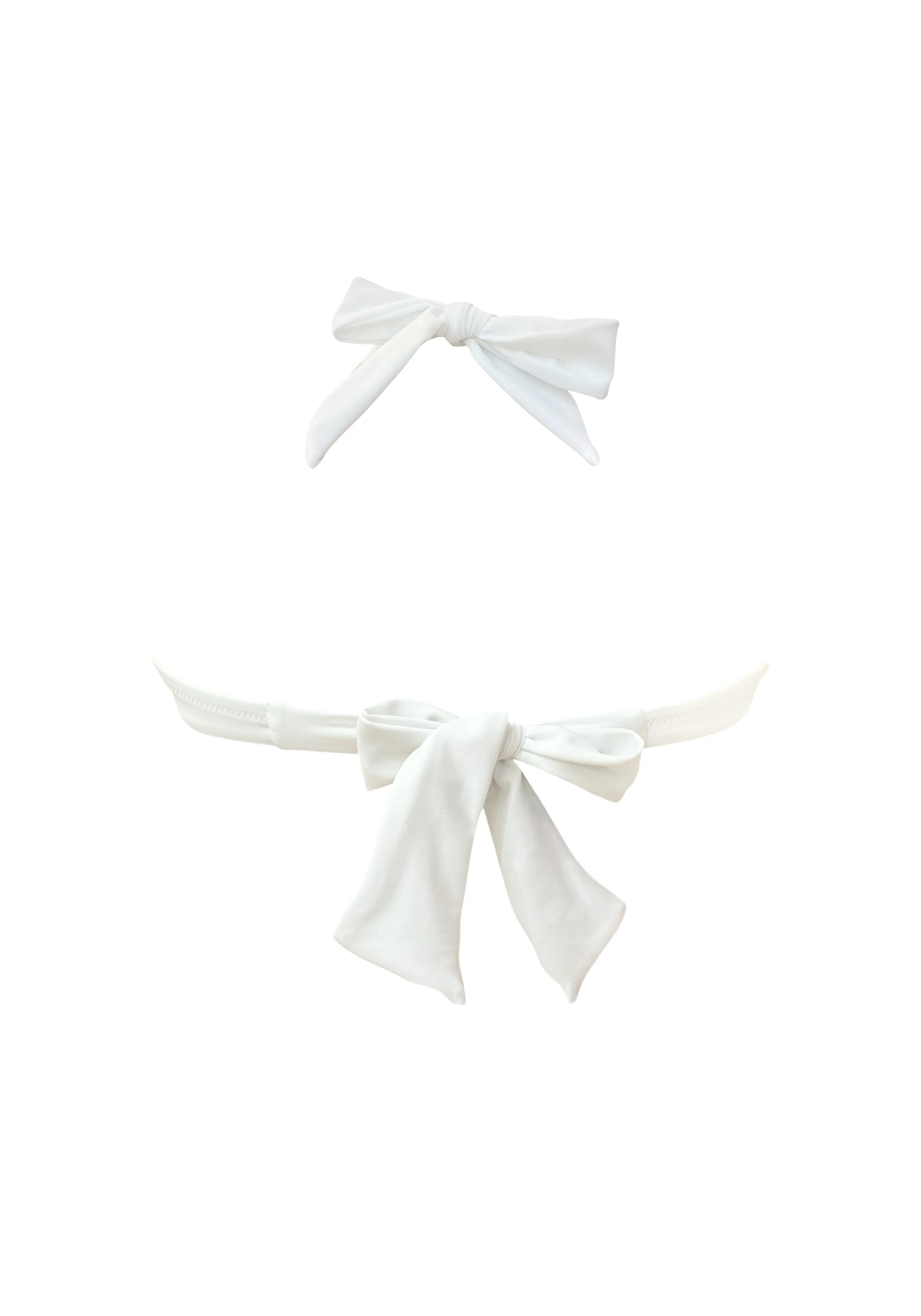 Venus White UW Halter Top with Mid Rise Bottom