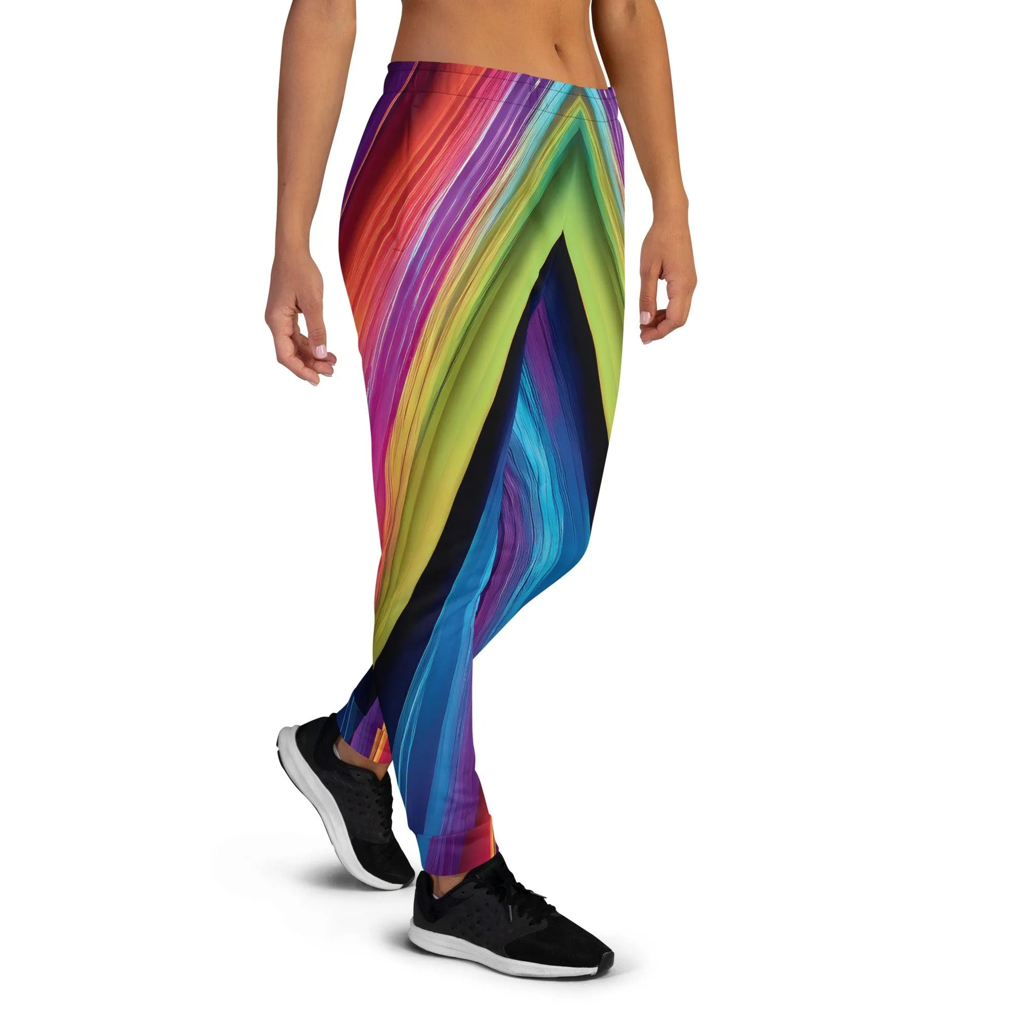 Vibrant Eco-Friendly Festival Joggers for Women