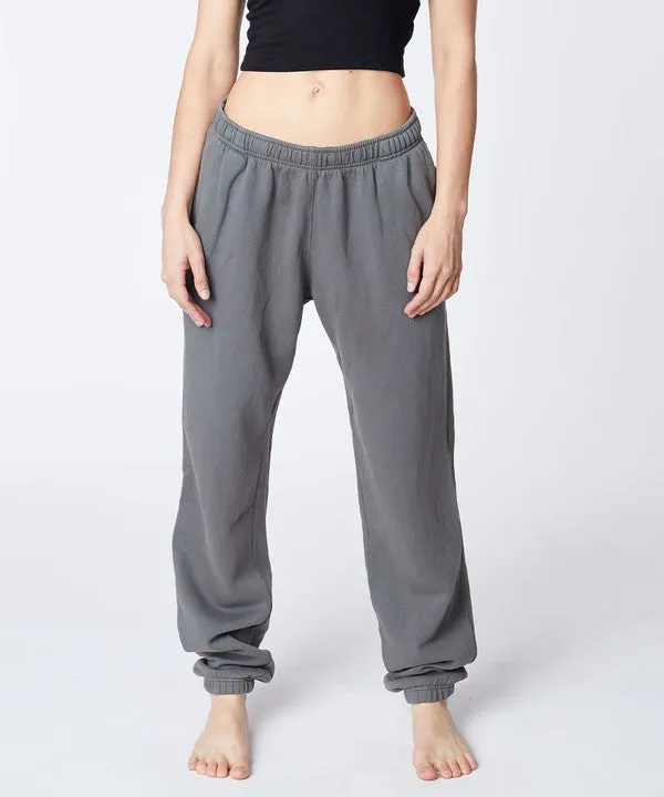 Vintage-Dyed French Terry Joggers