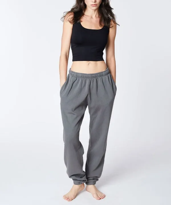 Vintage-Dyed French Terry Joggers