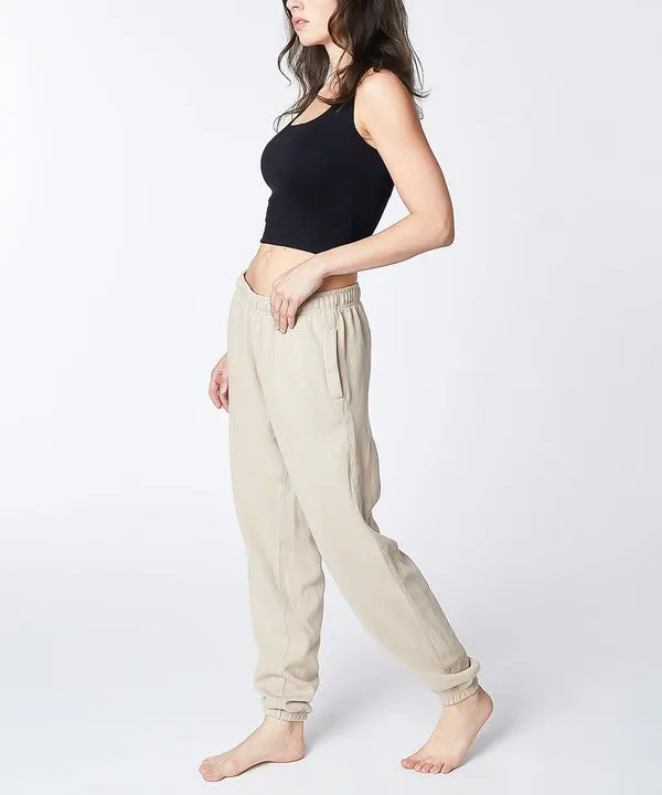 Vintage-Dyed French Terry Joggers