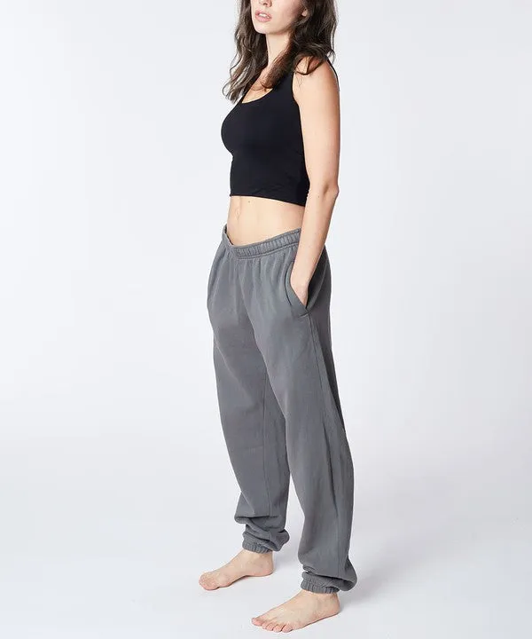 Vintage-Dyed French Terry Joggers