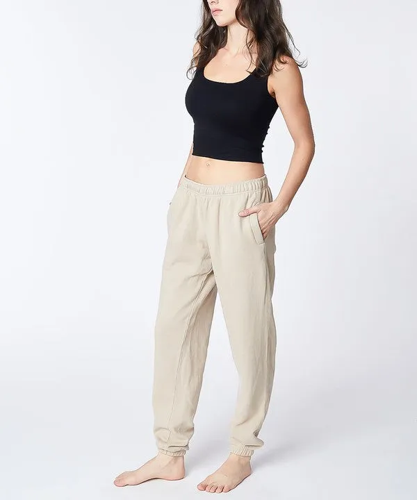 Vintage-Dyed French Terry Joggers