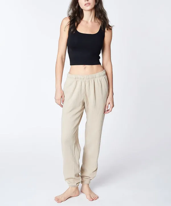 Vintage-Dyed French Terry Joggers