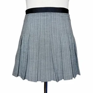 Vintage Y2K Guess Jeans Pinstripe Pleated Mini Schoolgirl Skirt