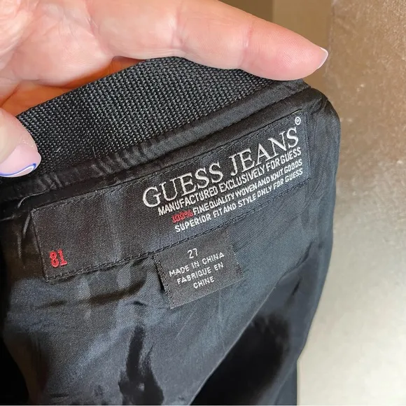 Vintage Y2K Guess Jeans Pinstripe Pleated Mini Schoolgirl Skirt