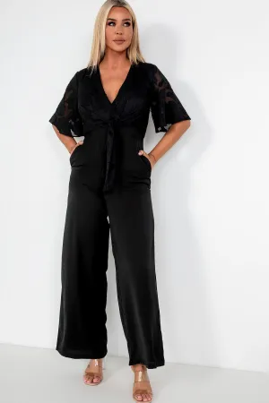 Viola Black Jumpsuit