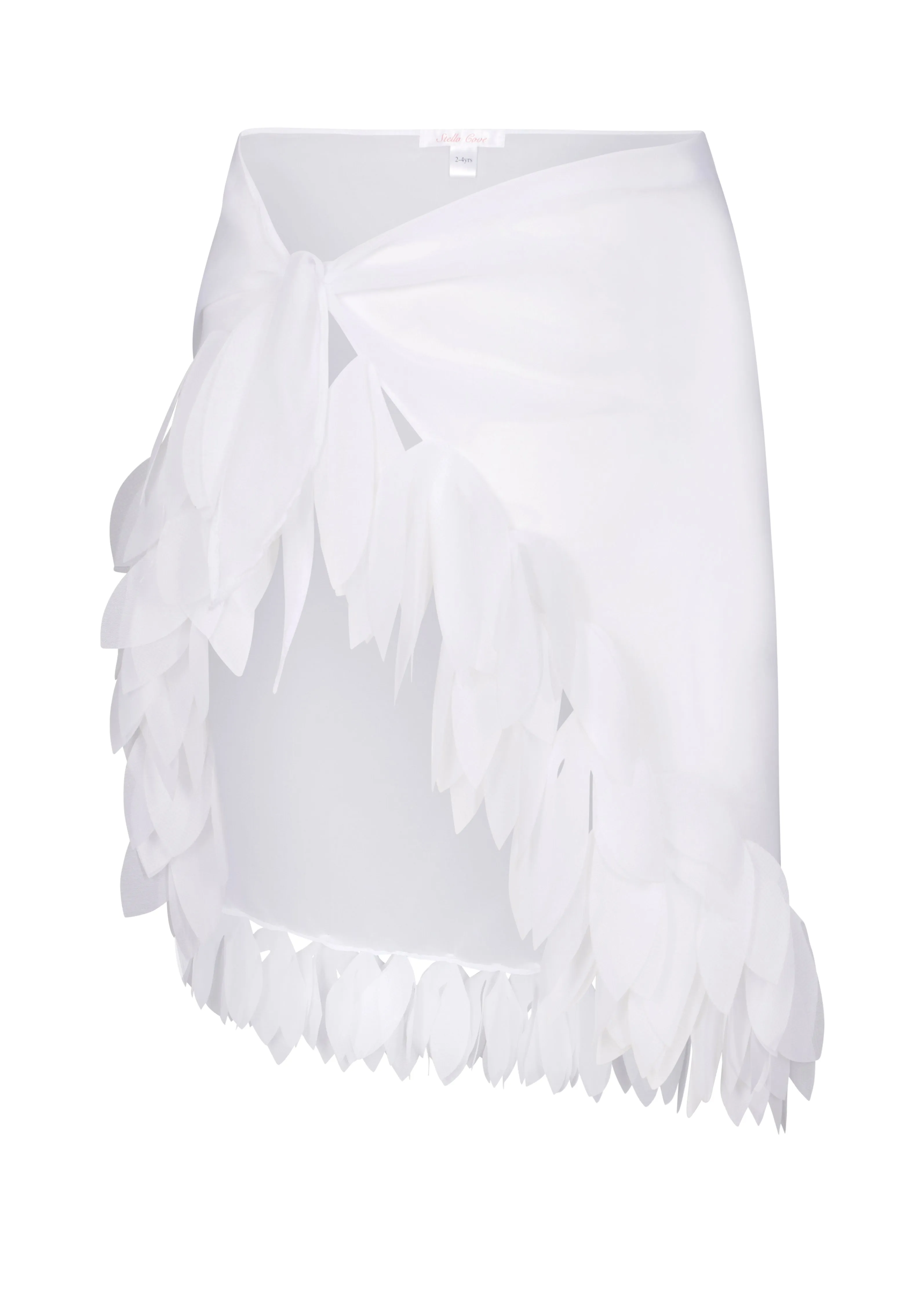 White Pareo with Petals