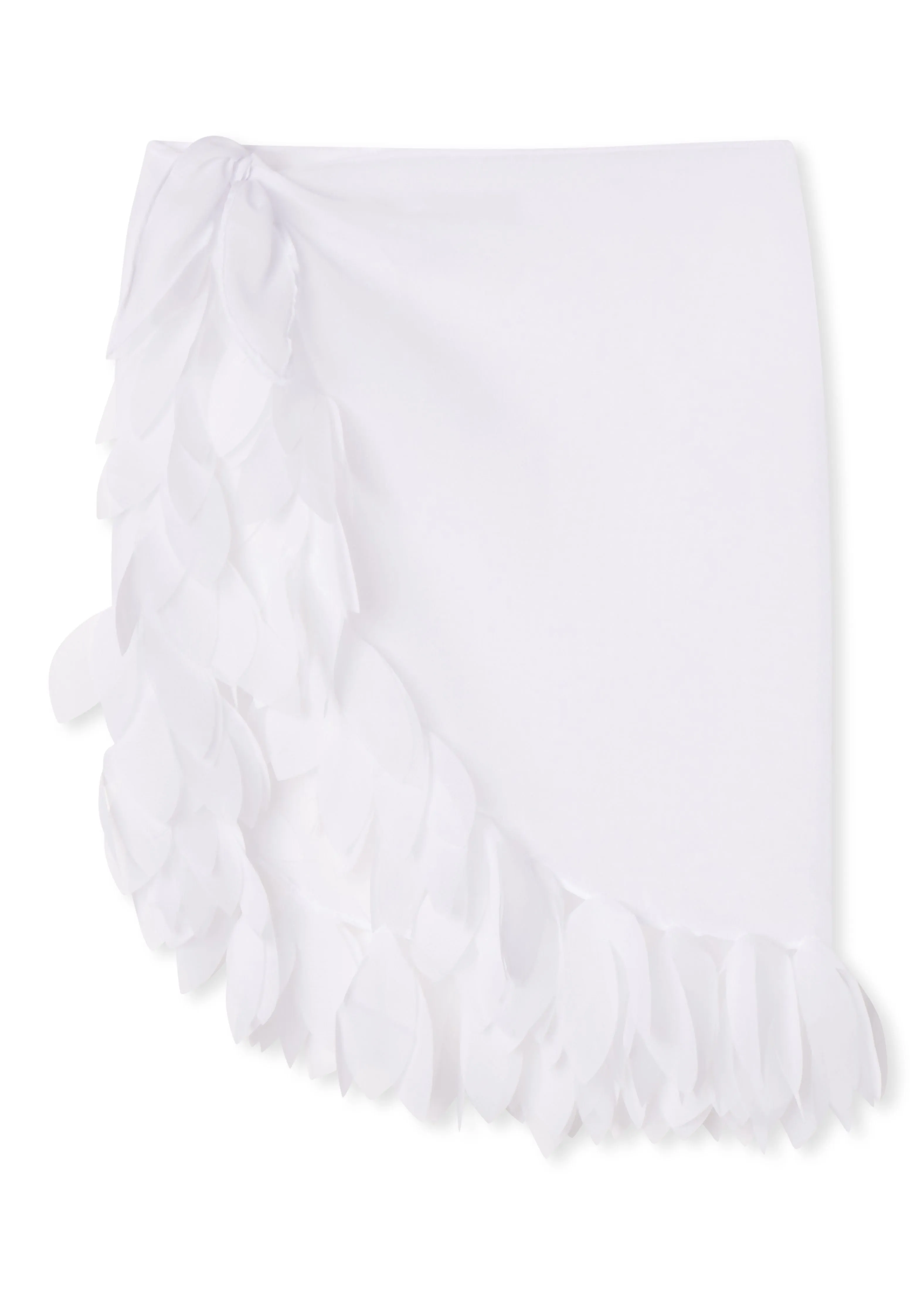 White Pareo with Petals