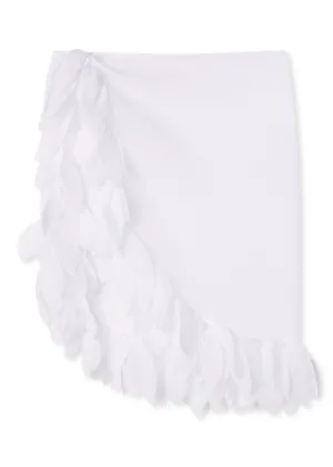 White Pareo with Petals