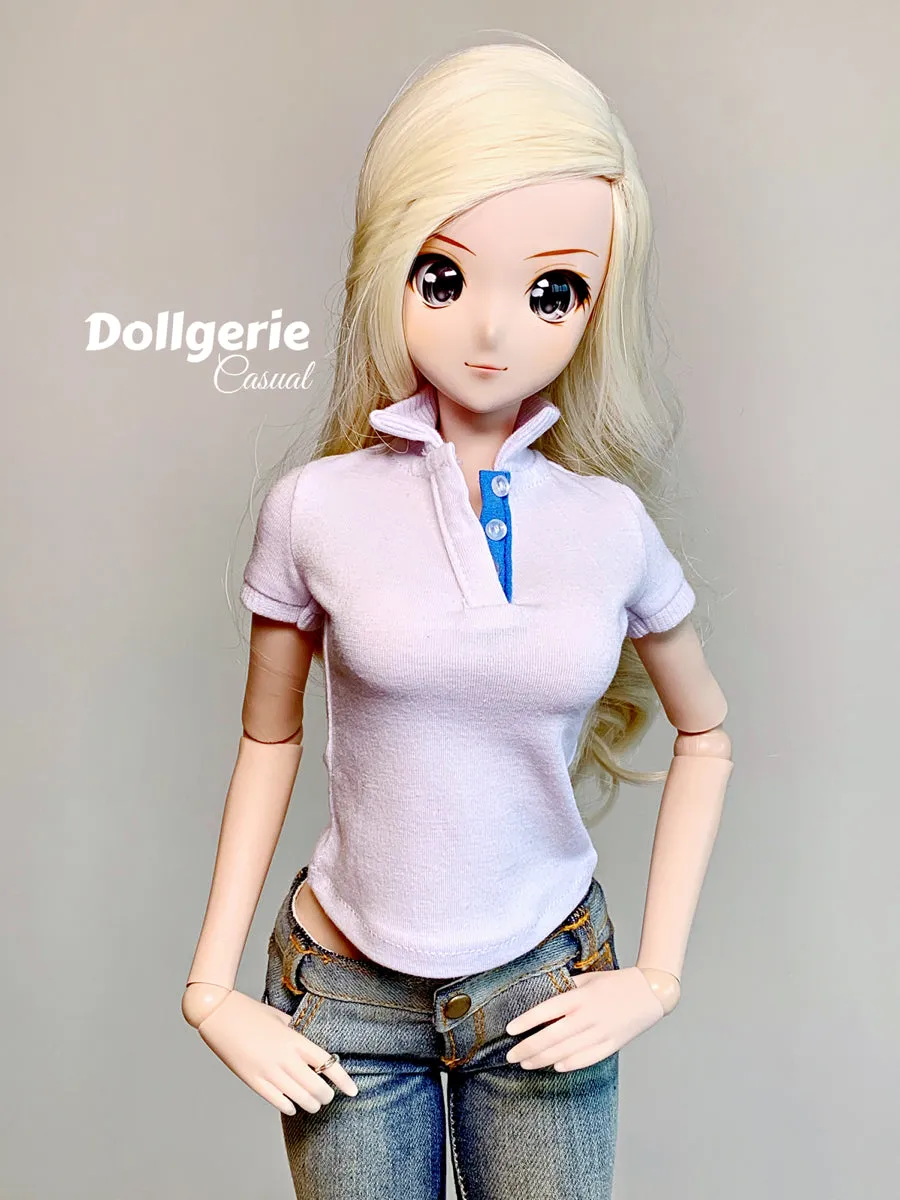 White Polo Shirt for SmartDoll / DD / SD13