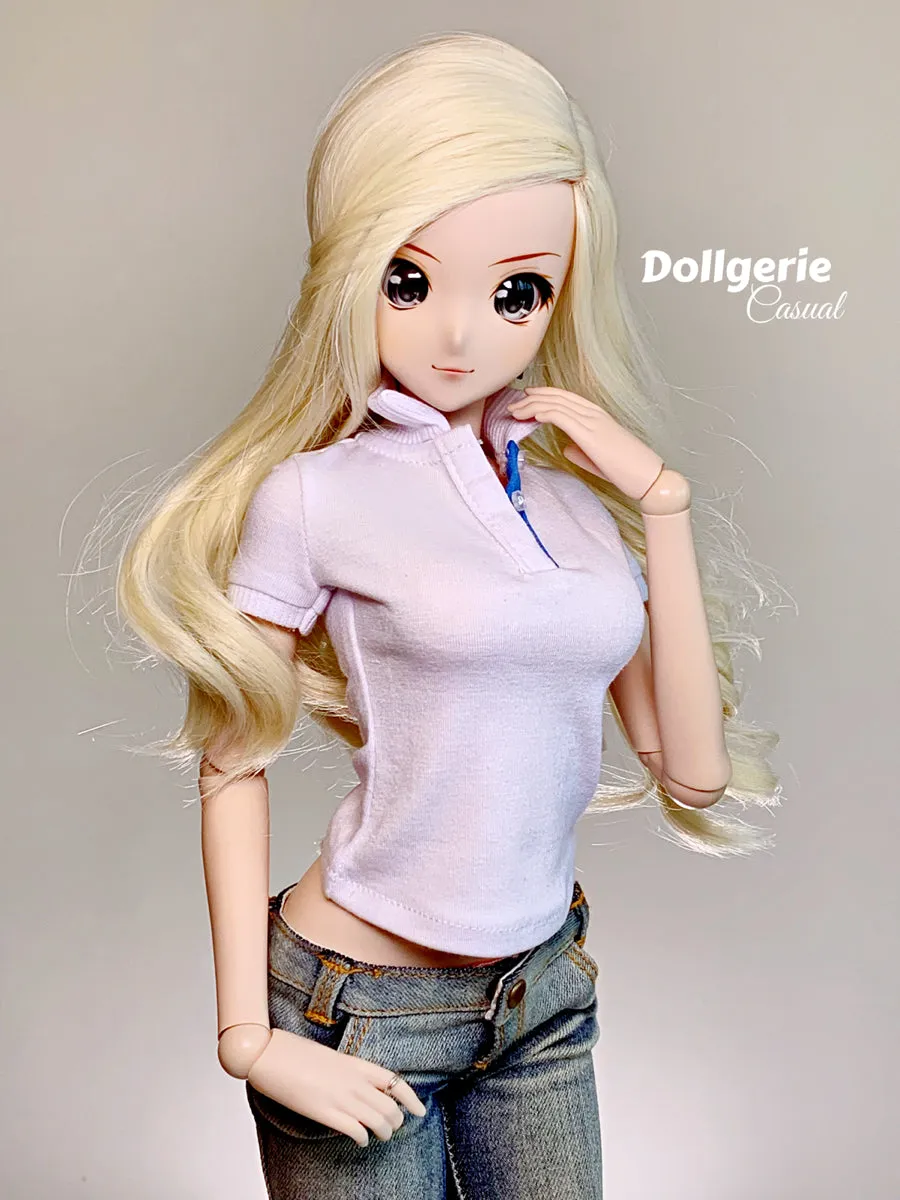 White Polo Shirt for SmartDoll / DD / SD13