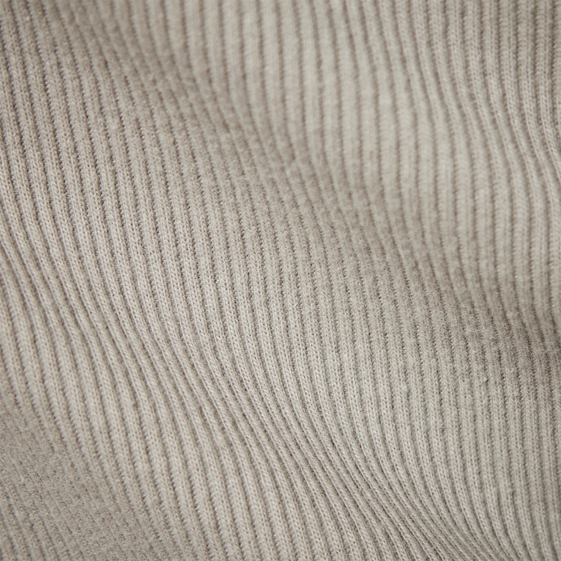 Wide Binding Long Sleeve Rib Dress - Mineral