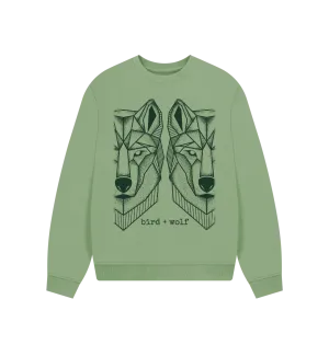 Wolves Oversized Sweatshirt (Green Lettering)