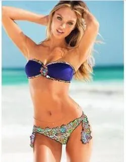 Women Printing Bikini Set Swimwear Push Up Crystal Diamond Bikinis Monokini Swimsuit