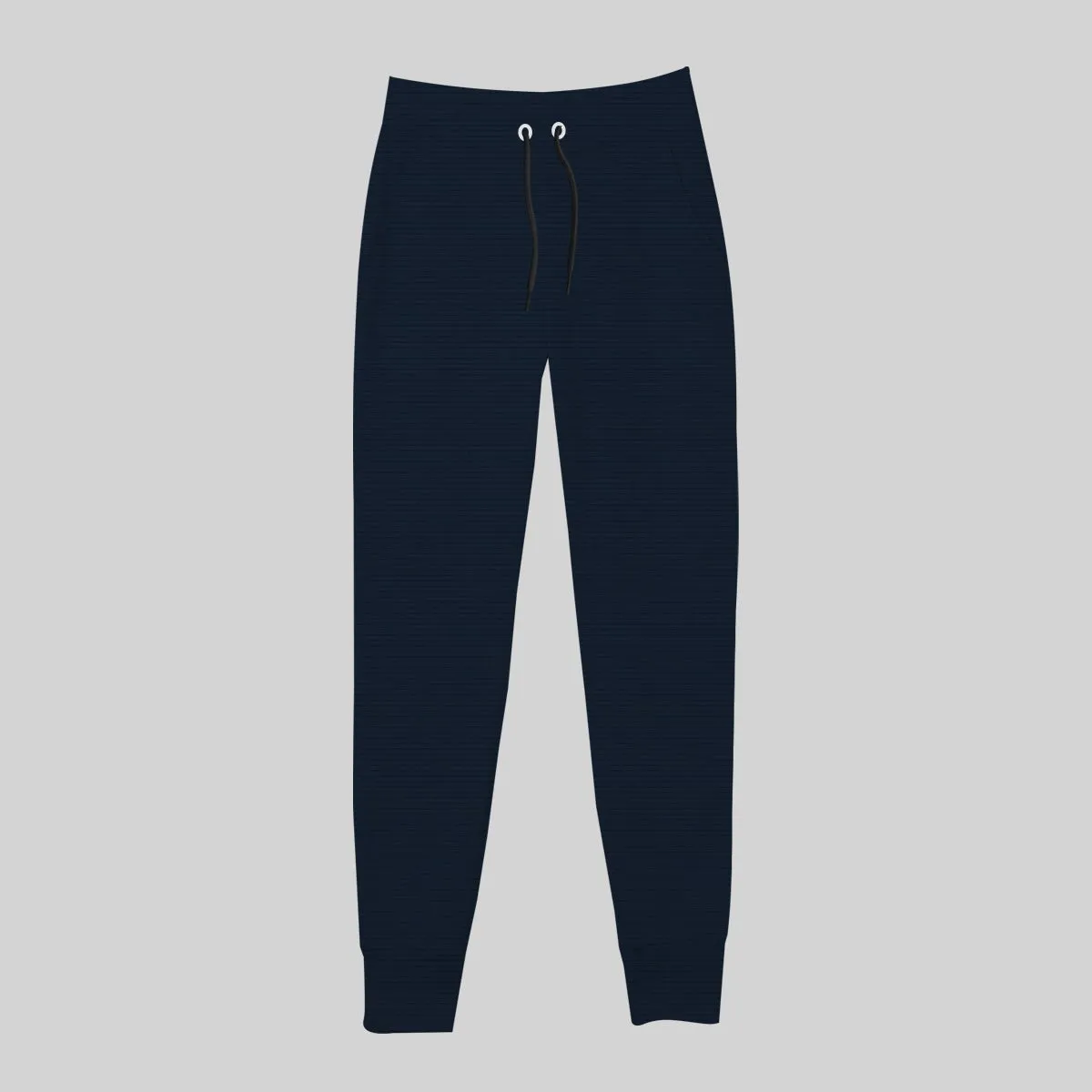 Women's Close Bottom Ripple Fleece Joggar Trouser - Navy