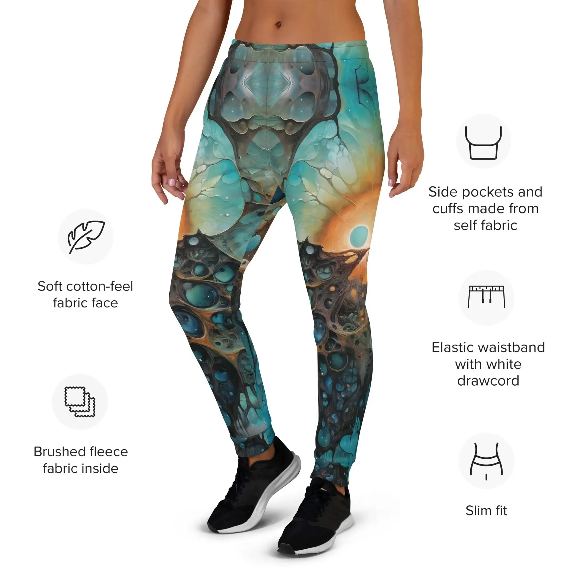 Women’s Comfortable Joggers - Chthonic Echoes