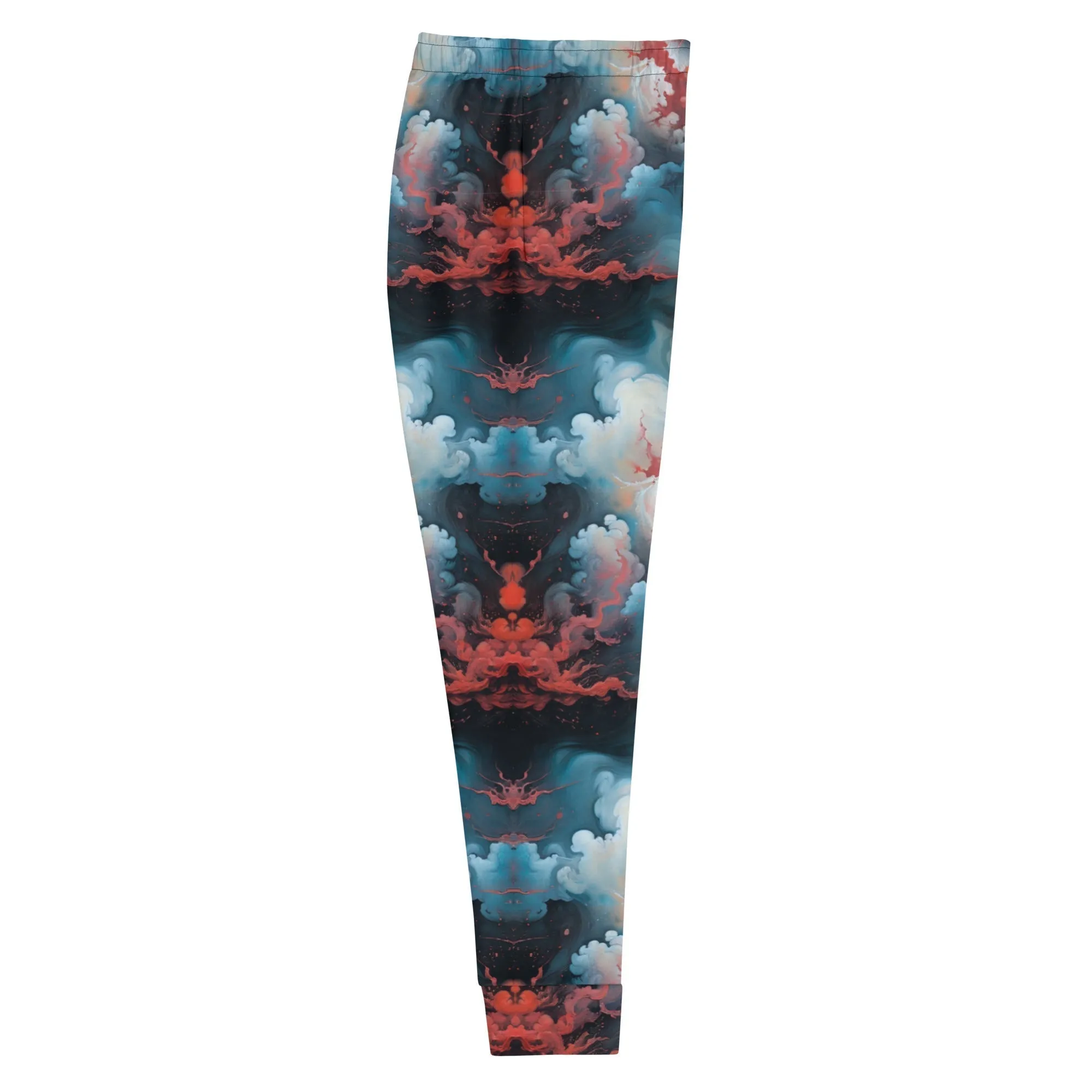 Women’s Comfortable Joggers - Ethereal Crimson Flow - Light