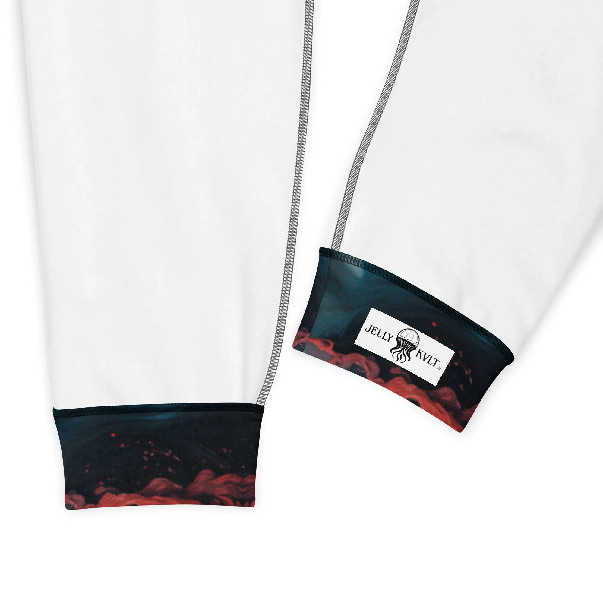Women’s Comfortable Joggers - Ethereal Crimson Flow - Light