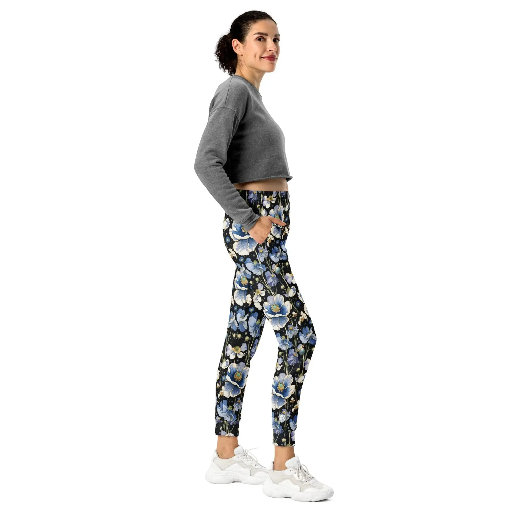 Women's Comfortable Joggers Nocturnal Poppy