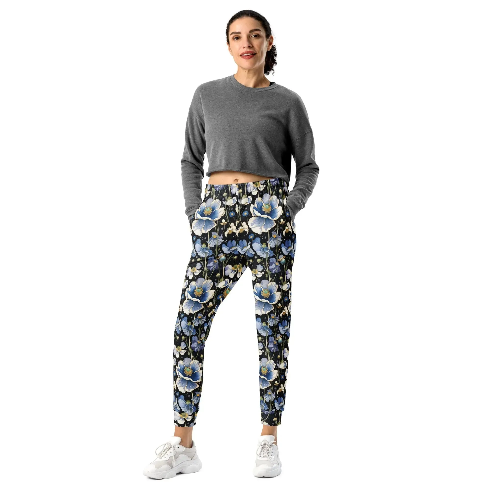 Women's Comfortable Joggers Nocturnal Poppy